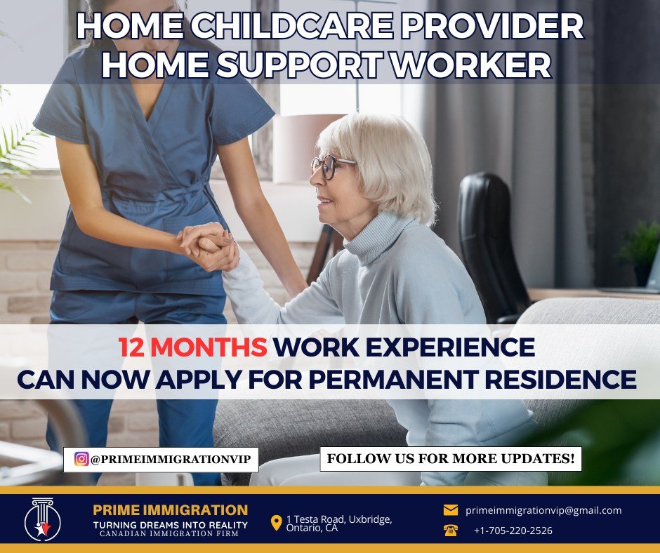 Exciting News for Home Support Workers: Easier Path to Canadian Permanent Residence