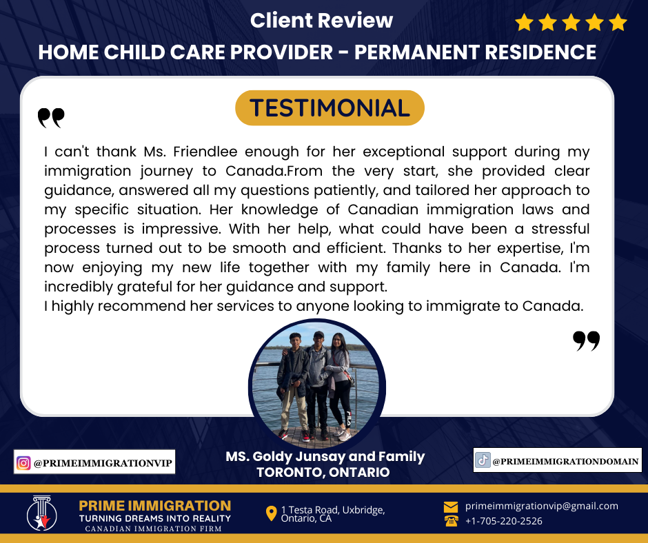 HOME CHILD CARE PROVIDER - PERMANENT RESIDENCE