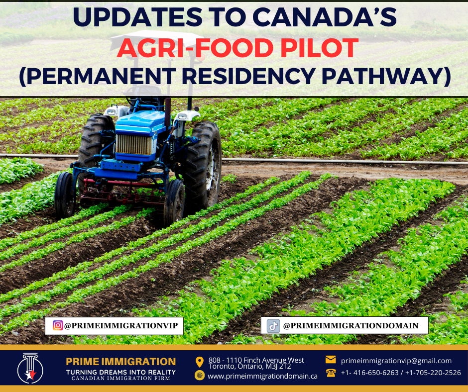 Updates to Canada Agri-Food Pilot: New Pathways to Permanent Residency