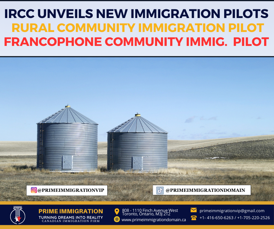 IRCC Unveils New Immigration Pilots for Rural and Francophone Communities"